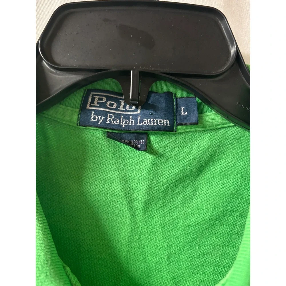 Ralph Lauren Men's Green‎ Short Sleeved Polo Size L
